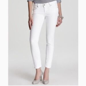 Paige Optic White Jeans 29 Skyline Ankle Peg Skinny
